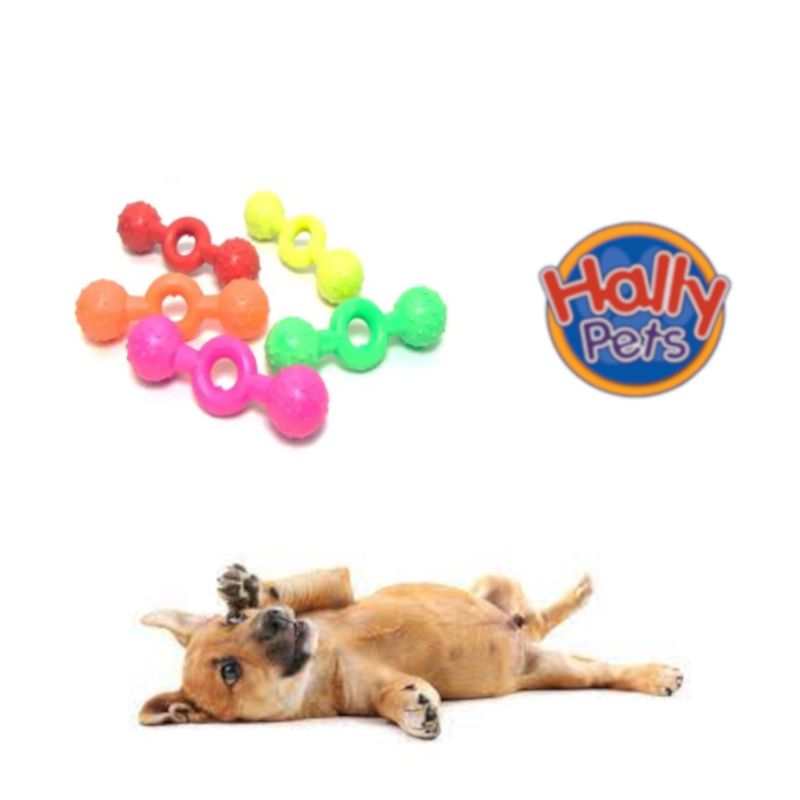 HALLY PET - 3 pesas pequeñas macizas colores surtidos.