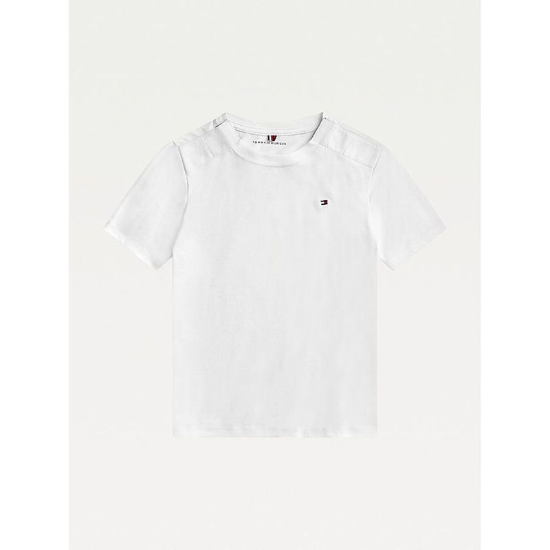 TOMMY HILFIGER - Camiseta Blanca Clásica - Adaptive Para Niño  Tommy Hilfiger