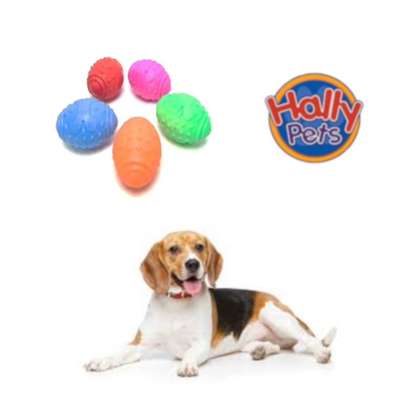 HALLY PET - 2 pelota americana macizas.