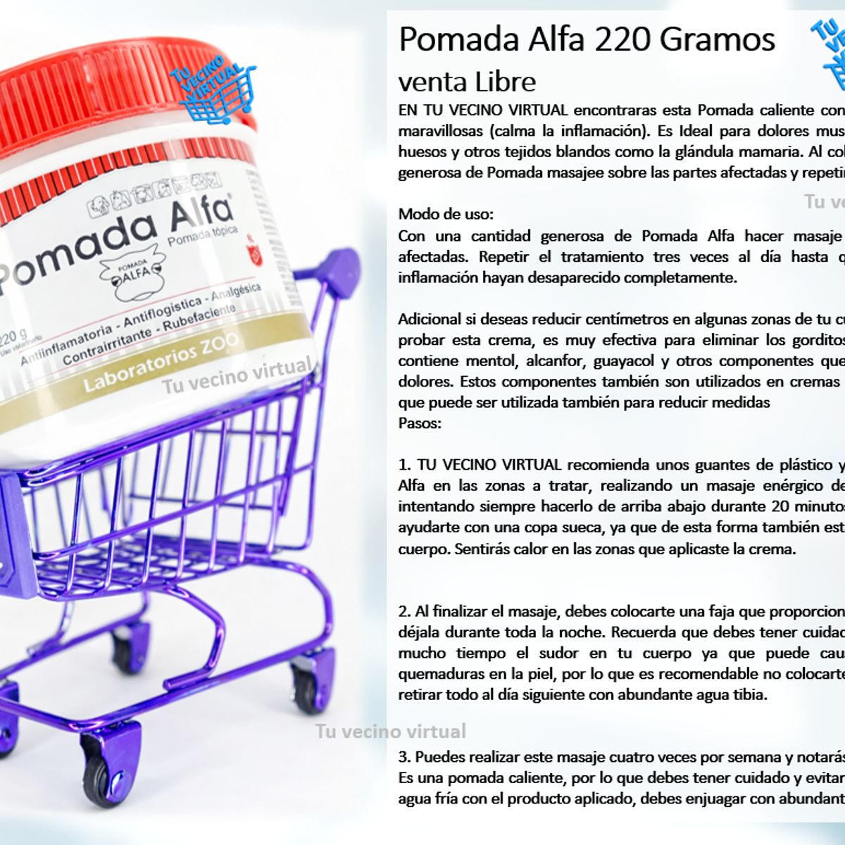 ALFA - Pomada Alfa 220 gramos