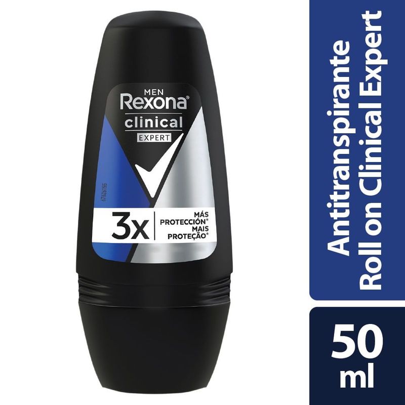 REXONA - Desodorante Rexona Clinical Expert Hombre Roll-on X 50ml