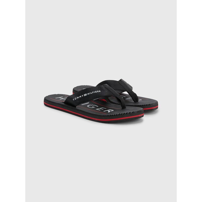 TOMMY HILFIGER - Sandalias Con Plantilla De Masaje Y Logo Hombre Negro Tommy Hilfiger