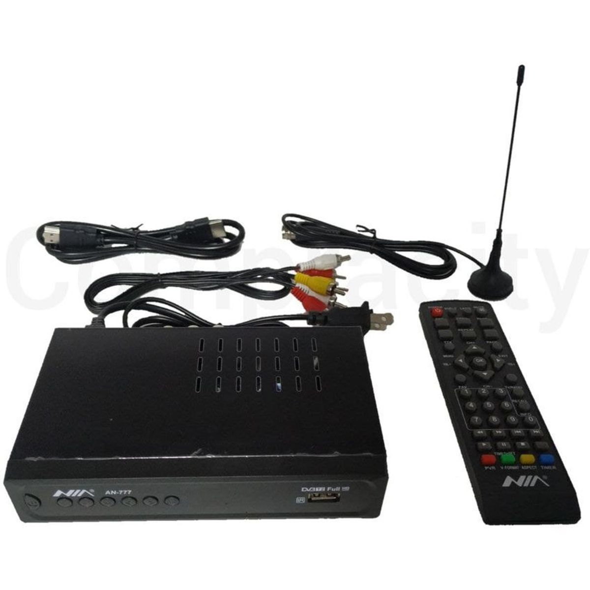 NIA - Decodificador tdt full hd con antena y accesorios