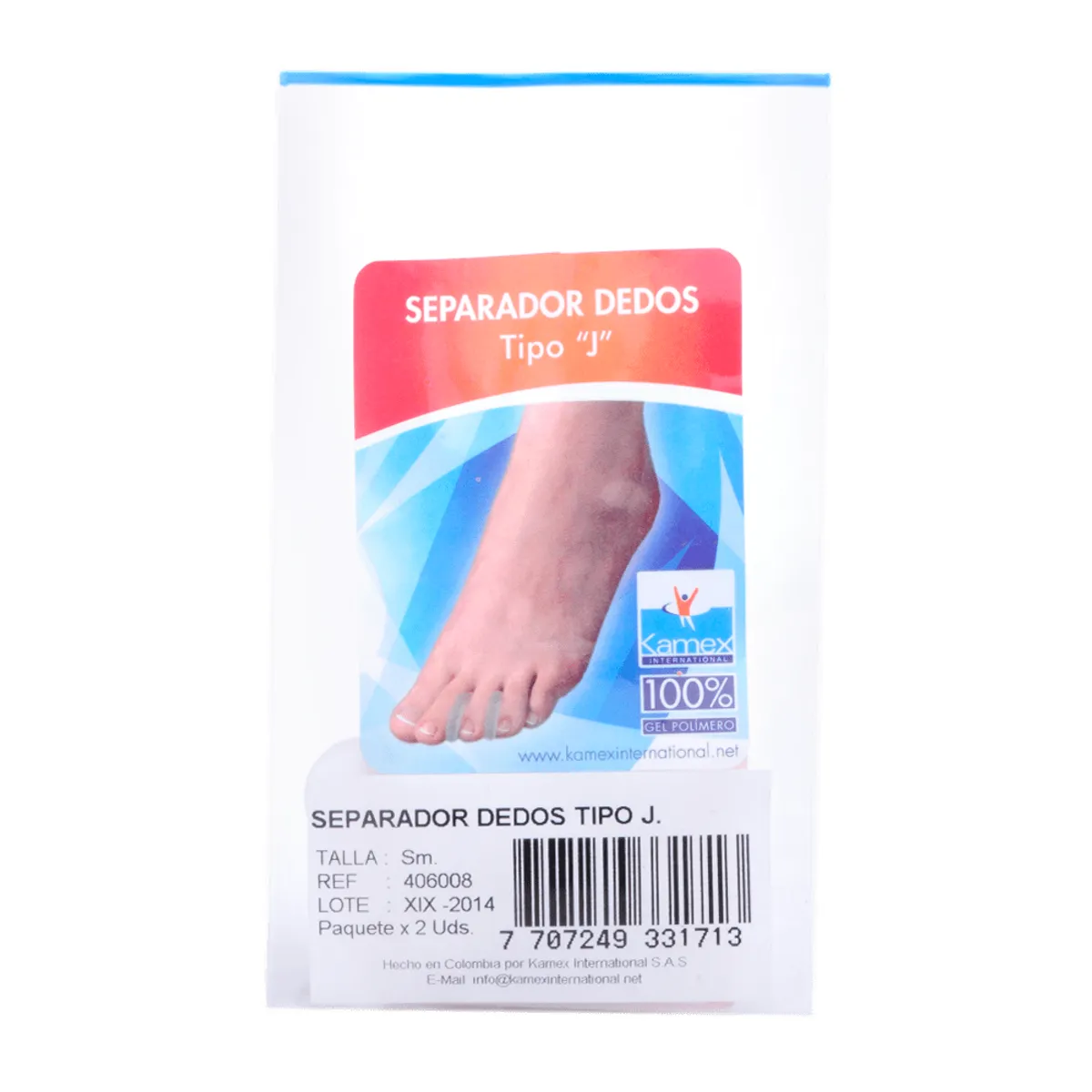 KAMEX - Separador De Dedos Tipo J Talla.sm Kamex