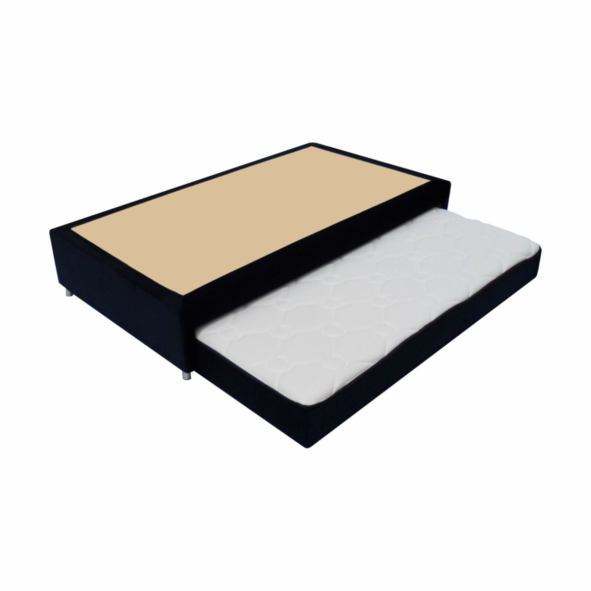 PRODESCANSO - Base cama nido semidoble - 120 x 190 - negro - prodescanso