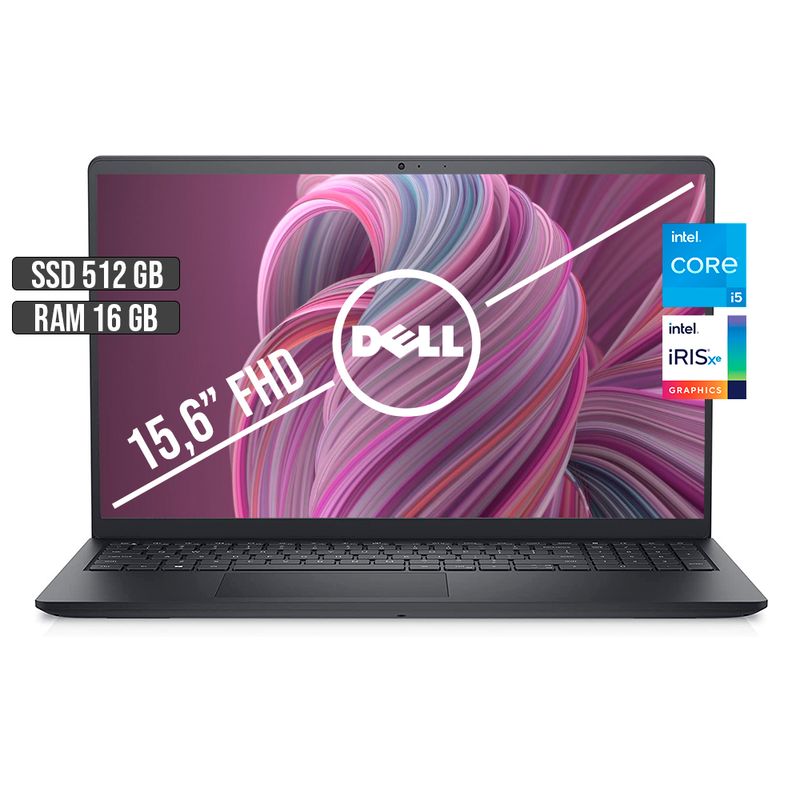 DELL - DELL INSPIRON 15 INTEL CORE I5-1135G7 SSD 512GB RAM 16GB LED 15.6" FHD
