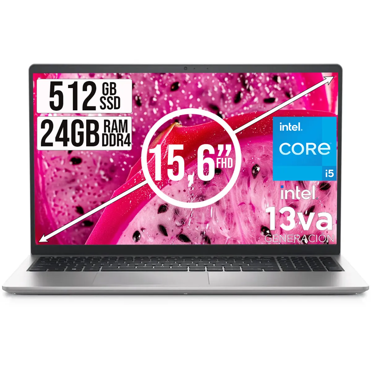 DELL - PORTATIL DELL INSPIRON INTEL CORE I5-1334U SSD 512GB RAM 24GB LED 15,6 FHD