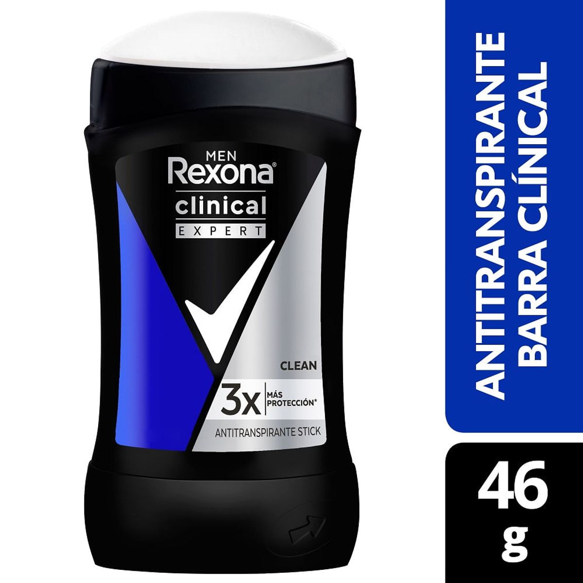 REXONA - Desodorante Rexona Clinical Expert Hombre Barra X 46g