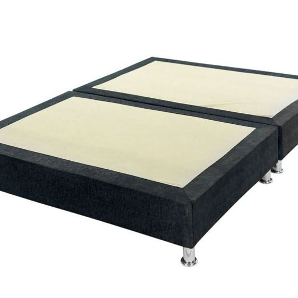 PRODESCANSO - Base cama dividida - 120 x 190 - semidoble - negro