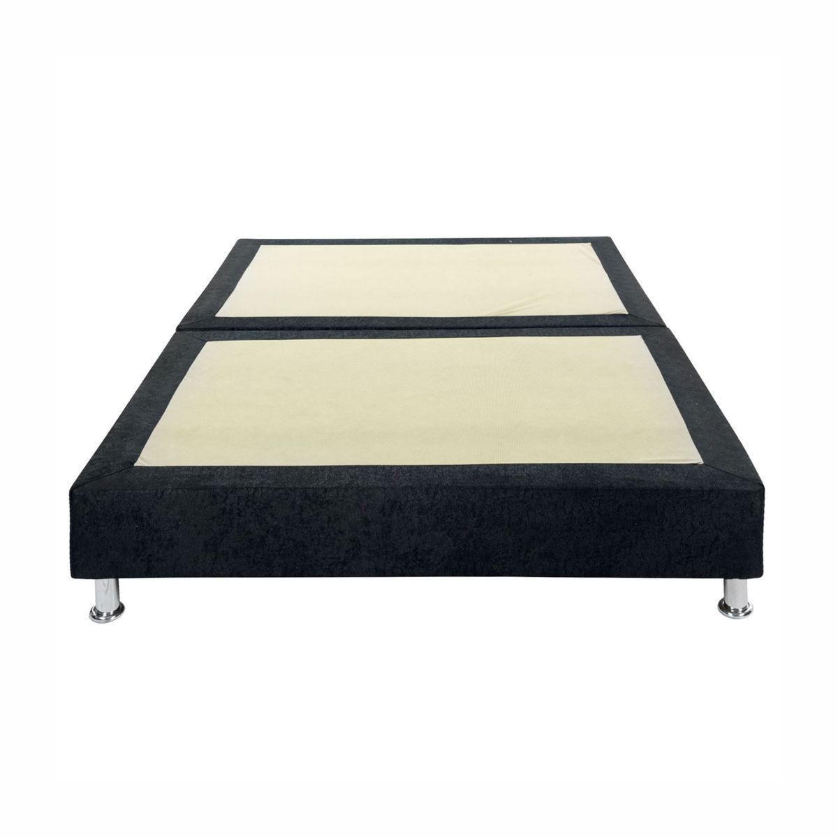 PRODESCANSO - Base cama dividida - 120 x 190 - semidoble - negro