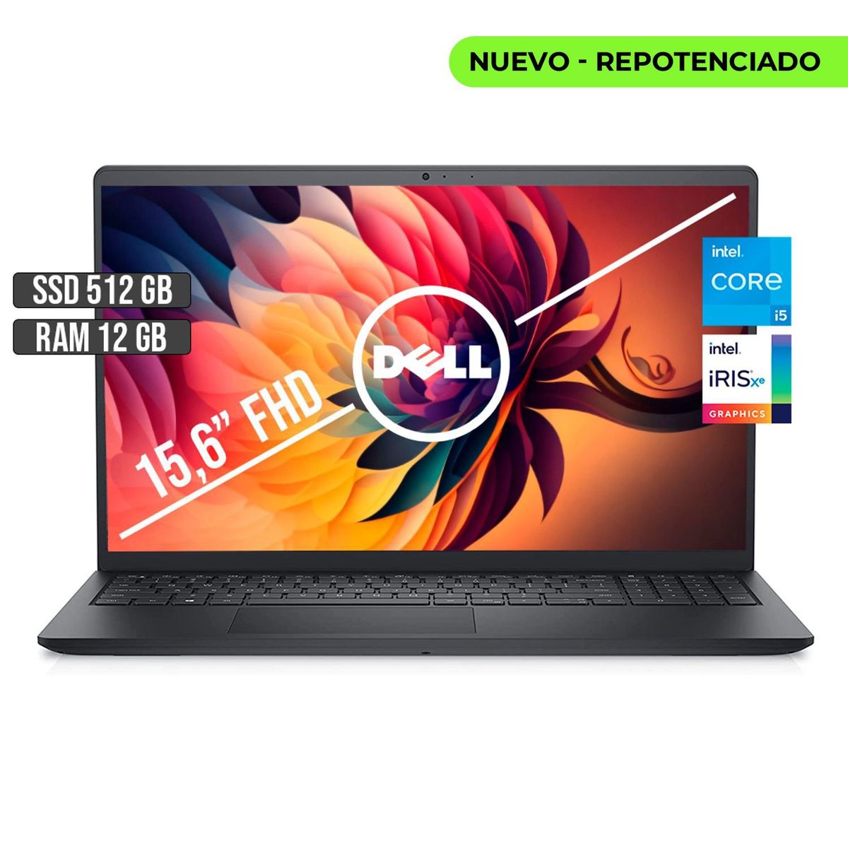 DELL - DELL INSPIRON 15 INTEL CORE I5-1135G7 SSD 512GB RAM 12GB LED 15.6" FHD