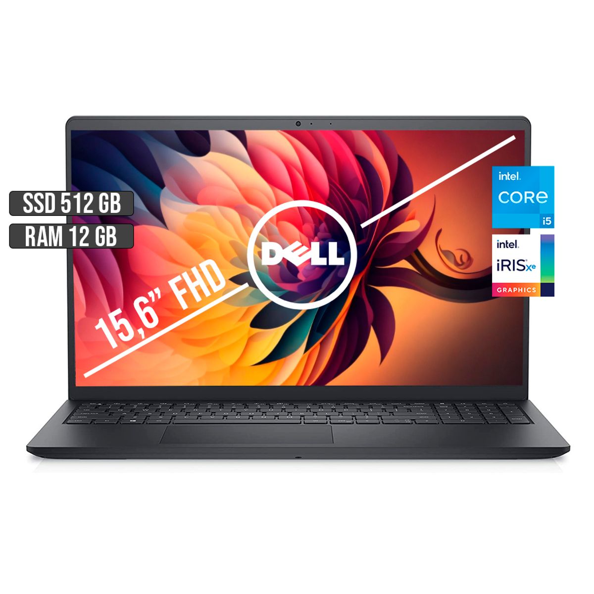 DELL - DELL INSPIRON 15 INTEL CORE I5-1135G7 SSD 512GB RAM 12GB LED 15.6" FHD