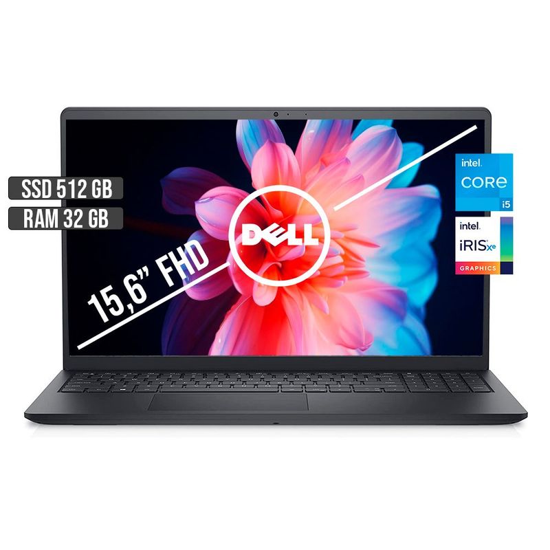 DELL - PORTATIL DELL INTEL CORE I5-1135G7 SSD 512GB RAM 32GB LED 156 FHD