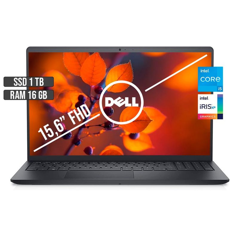 DELL - DELL INSPIRON 15 INTEL CORE I5-1135G7 SSD 1TB RAM 16GB LED 15.6" FHD