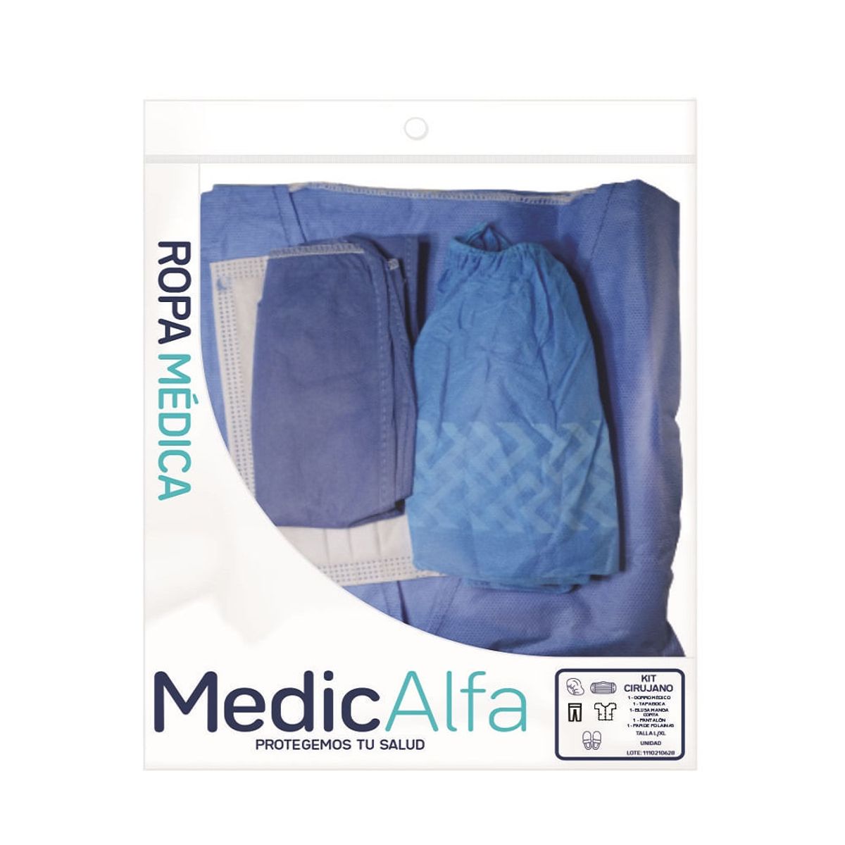 GENERICO - Kit Cirujano Medic Alfa Talla L-xl