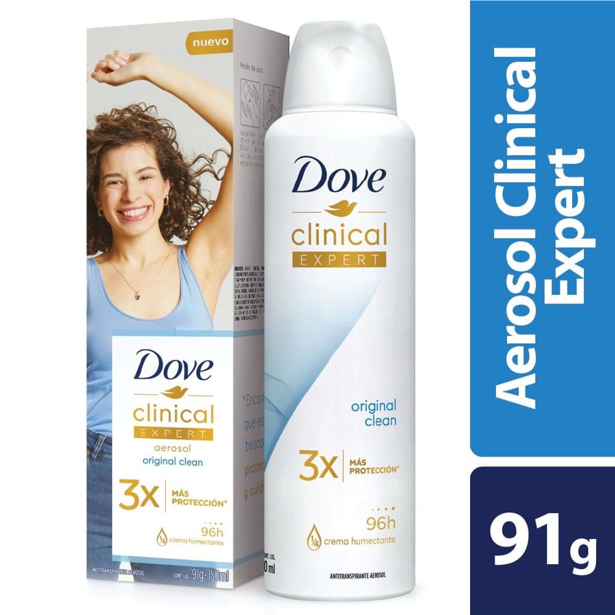 DOVE - Desodorante Dove Clinical Expert Mujer Aerosol X 91g