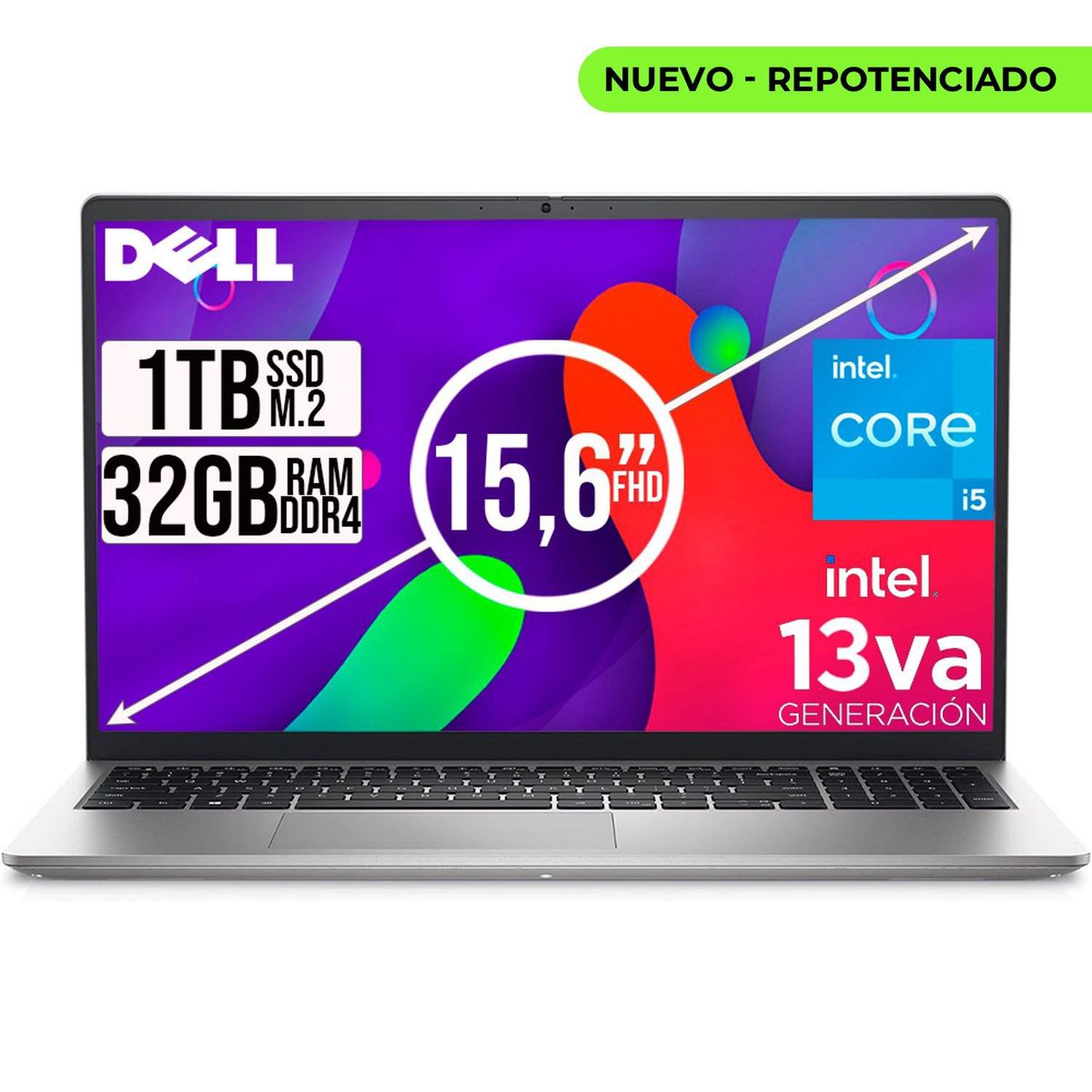 DELL - PORTATIL DELL INSPIRON 15 INTEL CORE I5-1334U SSD 1TB RAM 32GB LED 15,6 FHD