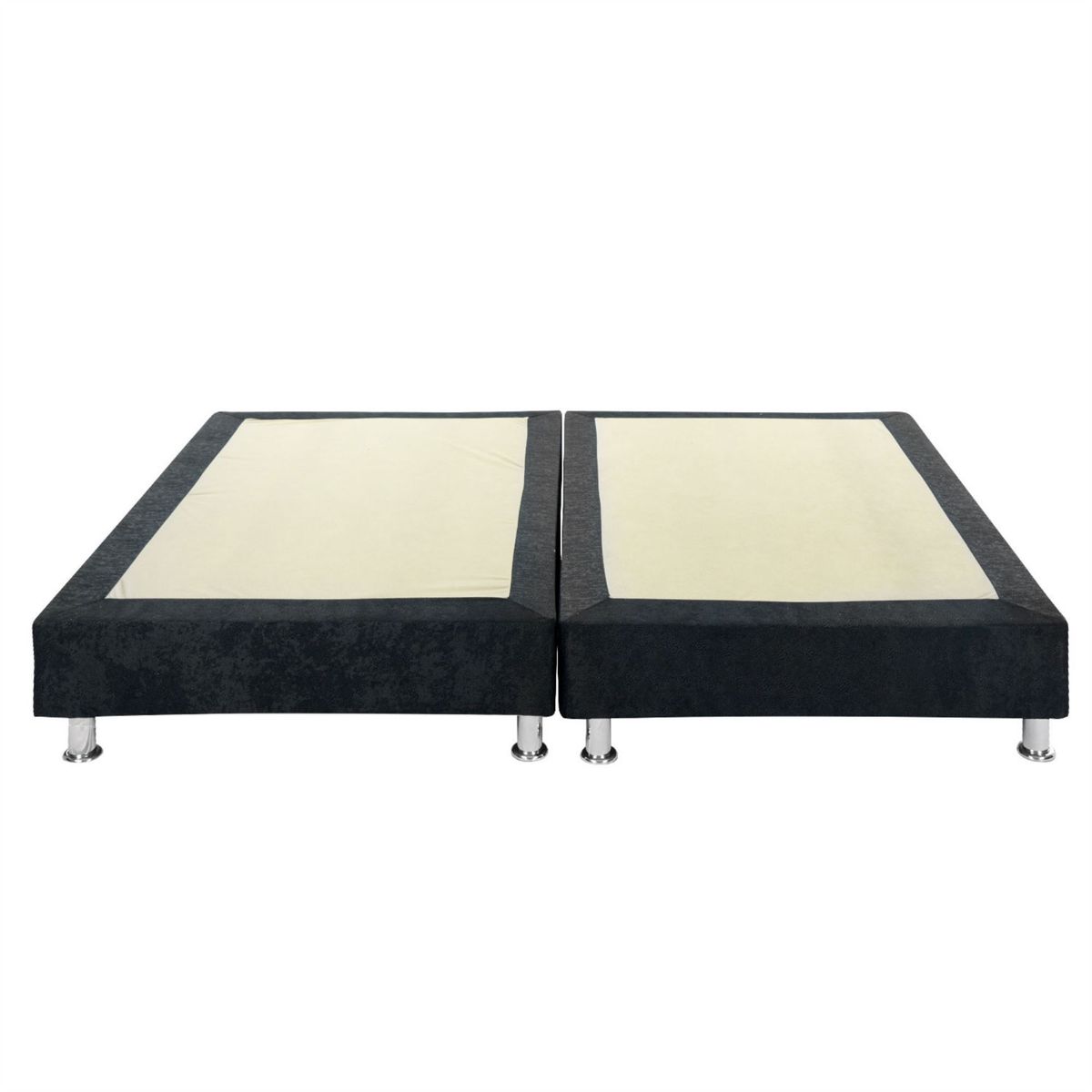 PRODESCANSO - Base cama dividida - 140 x 190 - doble - negro