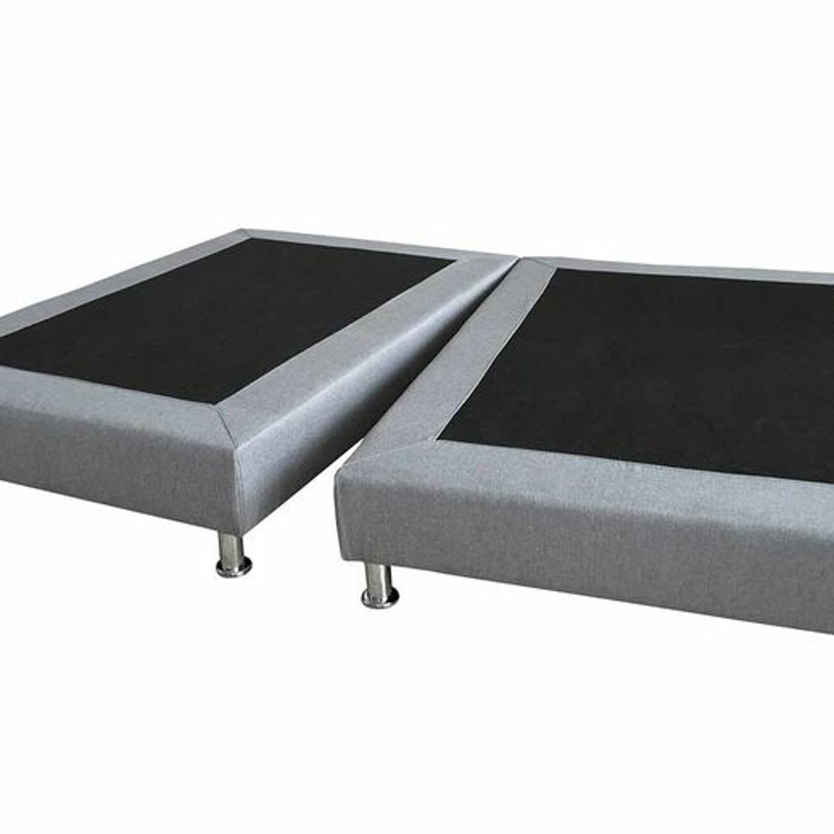 PRODESCANSO - Base cama dividida - 140 x 190 - doble - gris