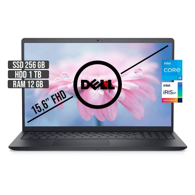 DELL - Portátil Dell Inspiron 15 Intel Core I5 12GB RAM 1TB+256GB SSD