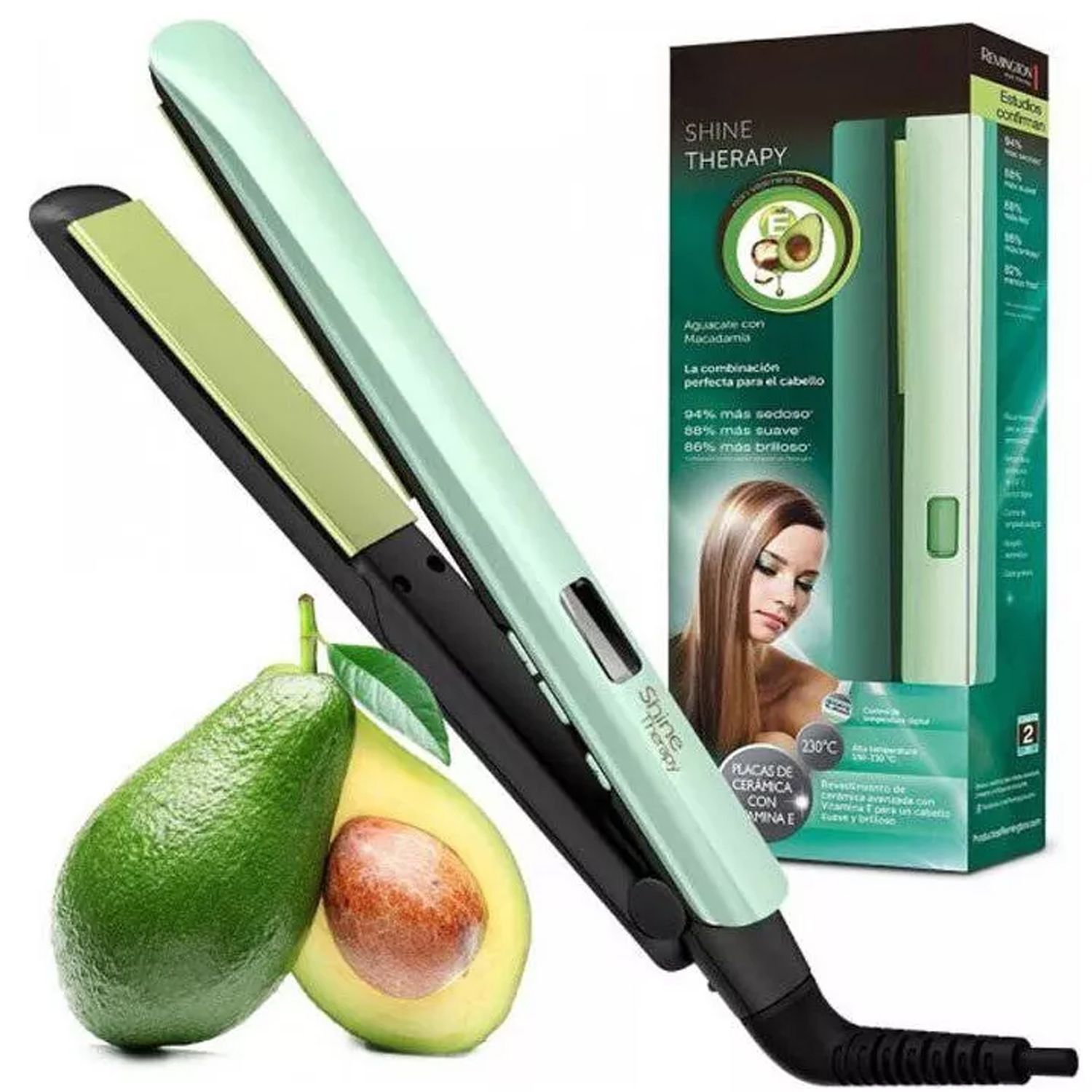 Placas Anchas Plancha De Pelo Remington De Aguacate 