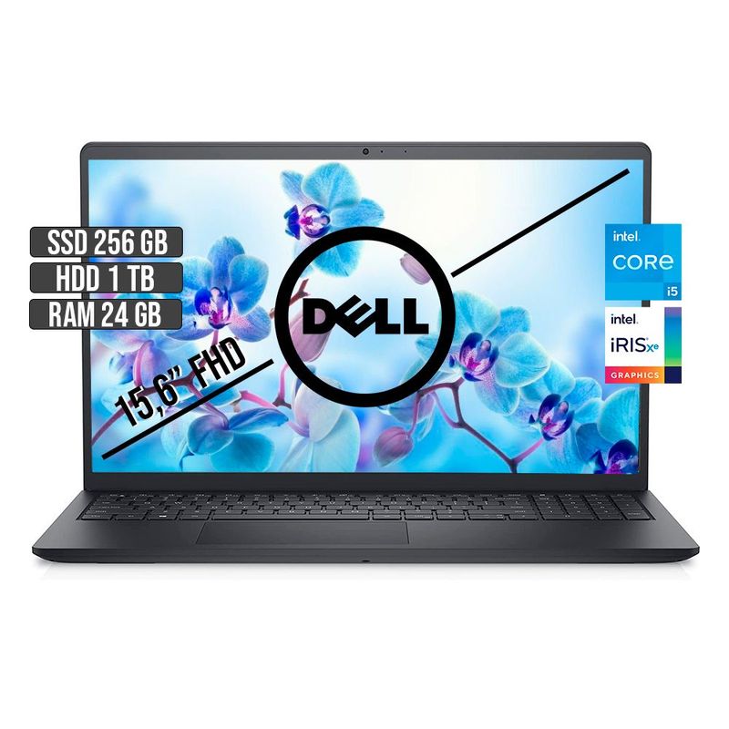 DELL - DELL INSPIRON 15 INTEL CORE I5-1135G7 SSD 256GB + HDD 1TB RAM 24GB LED 15.6" FHD