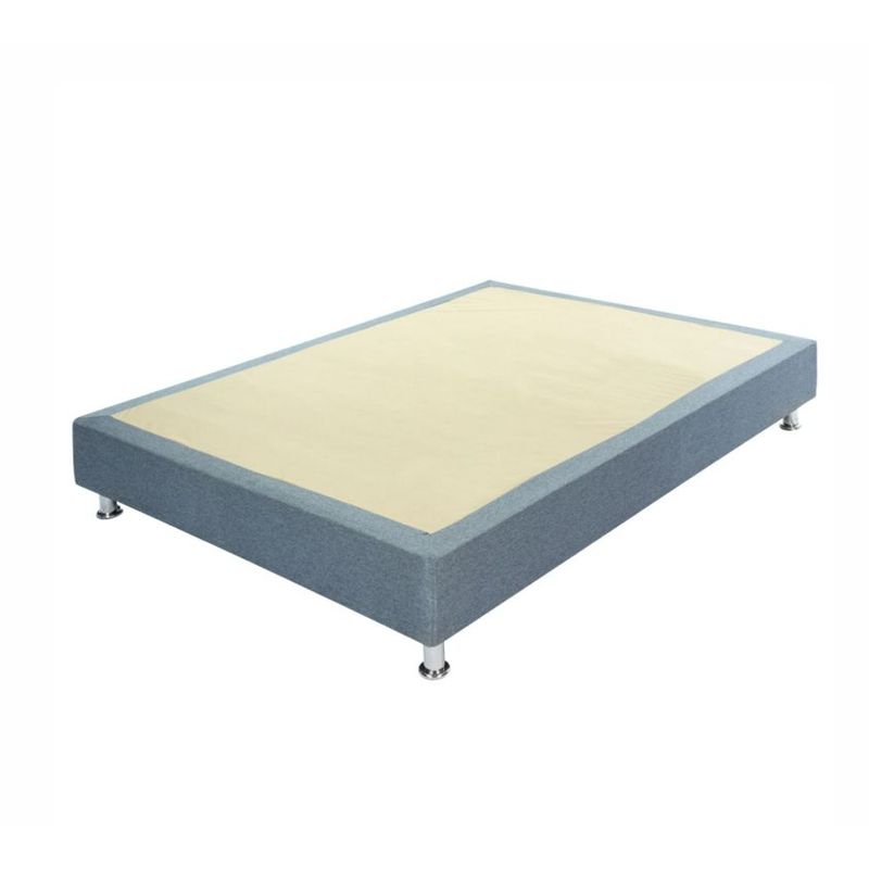 PRODESCANSO - Base cama sencilla entera en microfibra - 100 x 190 - gris - prodescanso