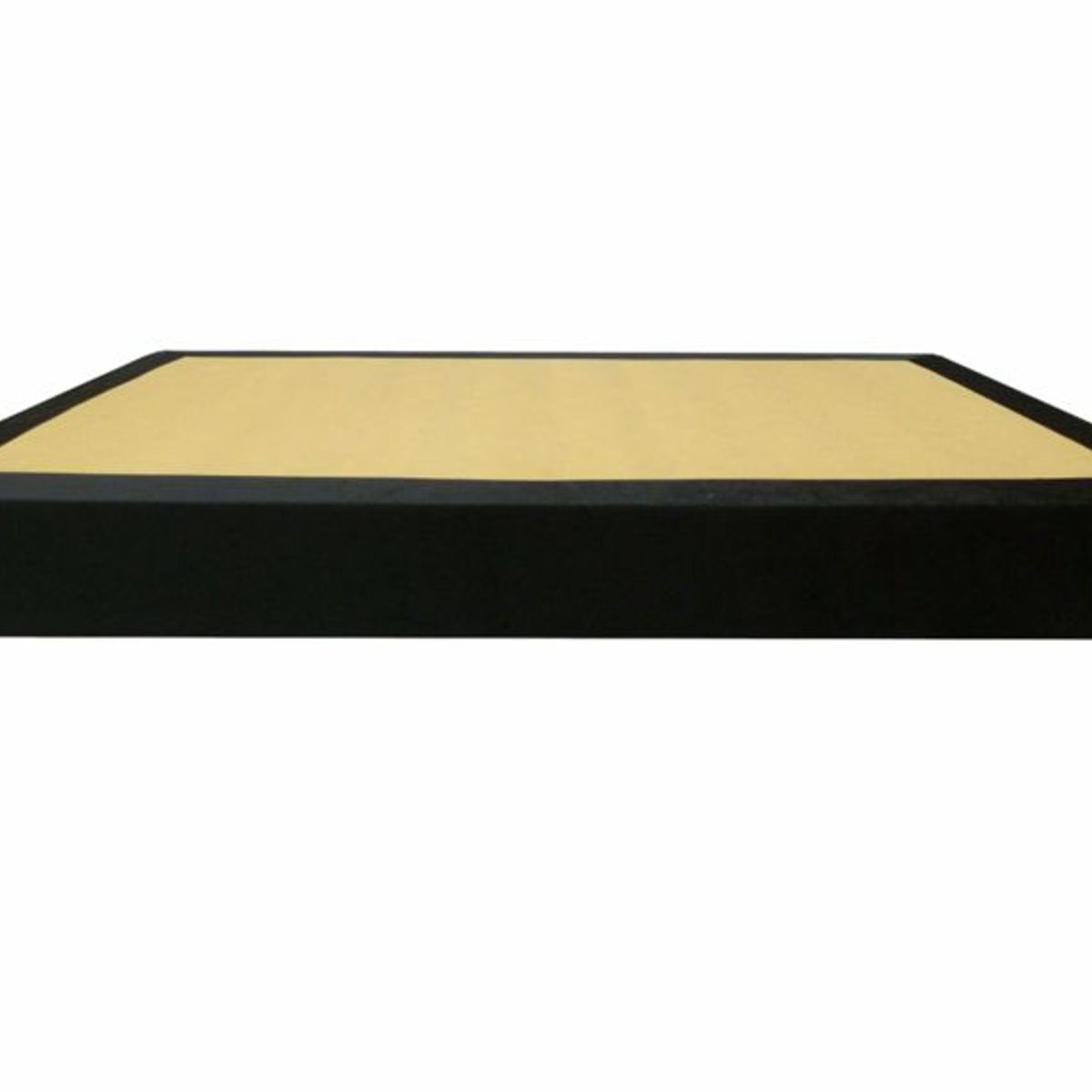 PRODESCANSO - Base cama sencilla en microfibra - 100 x 190 x 28 cm - negro