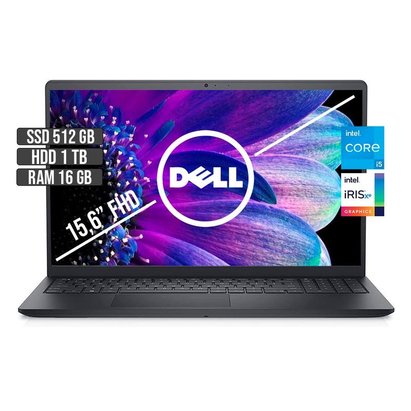 DELL - Portátil Dell Inspiron 15 i5-1135G7 16GB RAM 512GB SSD + 1TB HDD