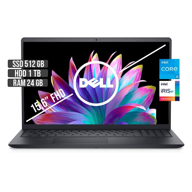 DELL - DELL INSPIRON 15 INTEL CORE I5-1135G7 SSD 512GB + HDD 1TB RAM 24GB LED 15.6" FHD