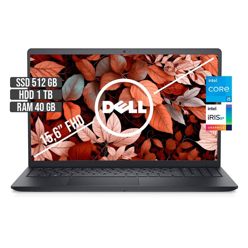 DELL - DELL INSPIRON 15 INTEL CORE I5-1135G7 SSD 512GB + HDD 1TB RAM 40GB LED 15.6" FHD