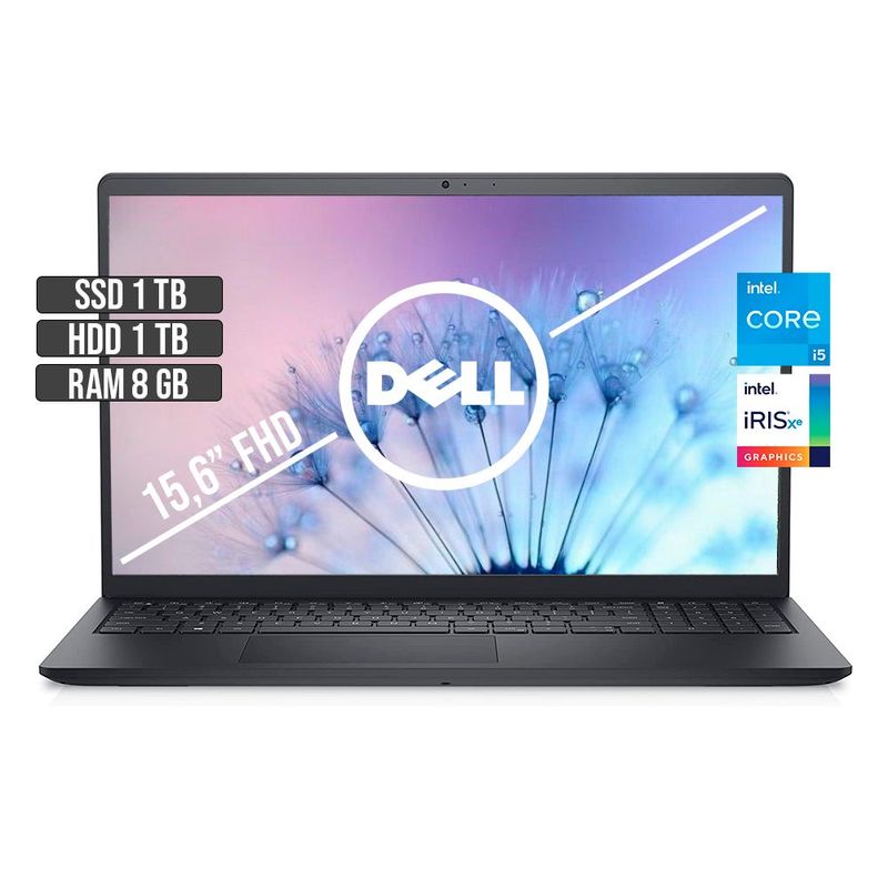 DELL - DELL INSPIRON 15 INTEL CORE I5-1135G7 SSD 1TB + HDD 1TB RAM 8GB LED 15.6" FHD