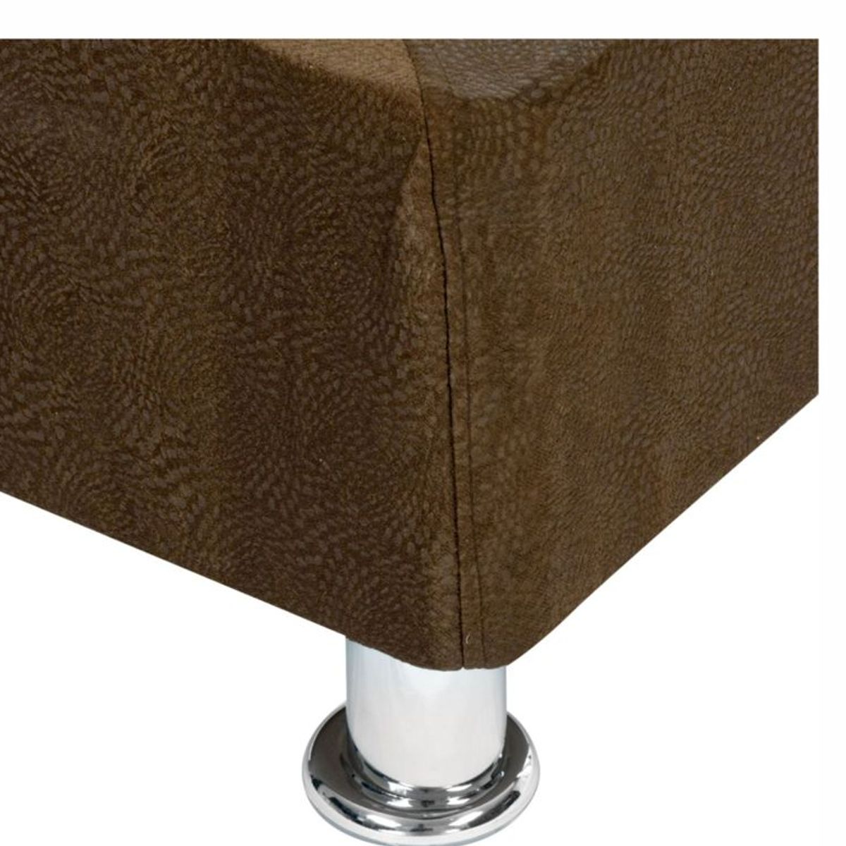 PRODESCANSO - Base cama doble en microfibra - 140 x 190 x 28 - cafe