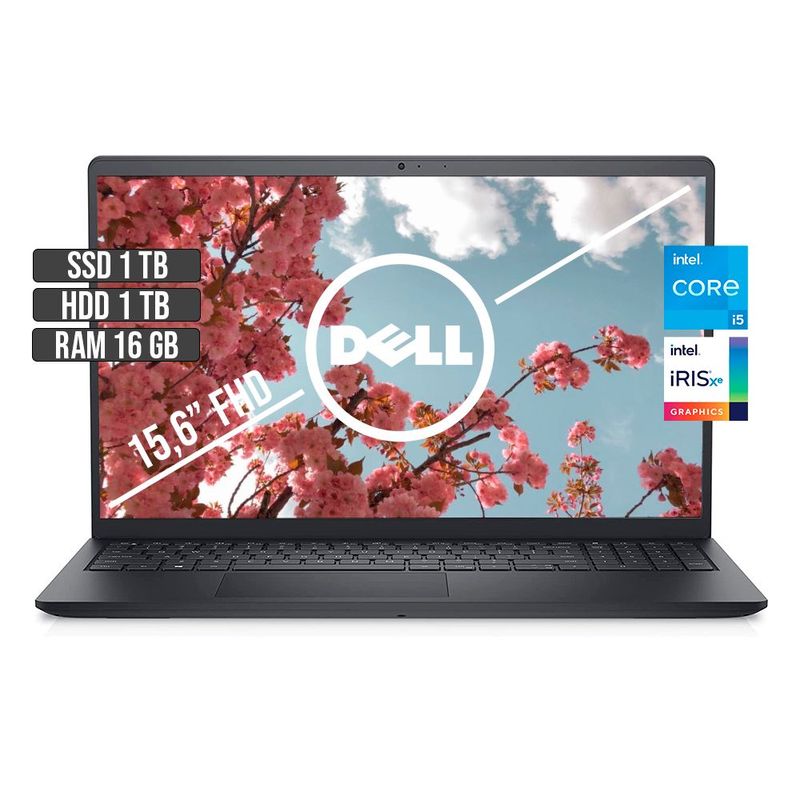DELL - DELL INSPIRON 15 INTEL CORE I5-1135G7 SSD 1TB + HDD 1TB RAM 16GB LED 15.6" FHD