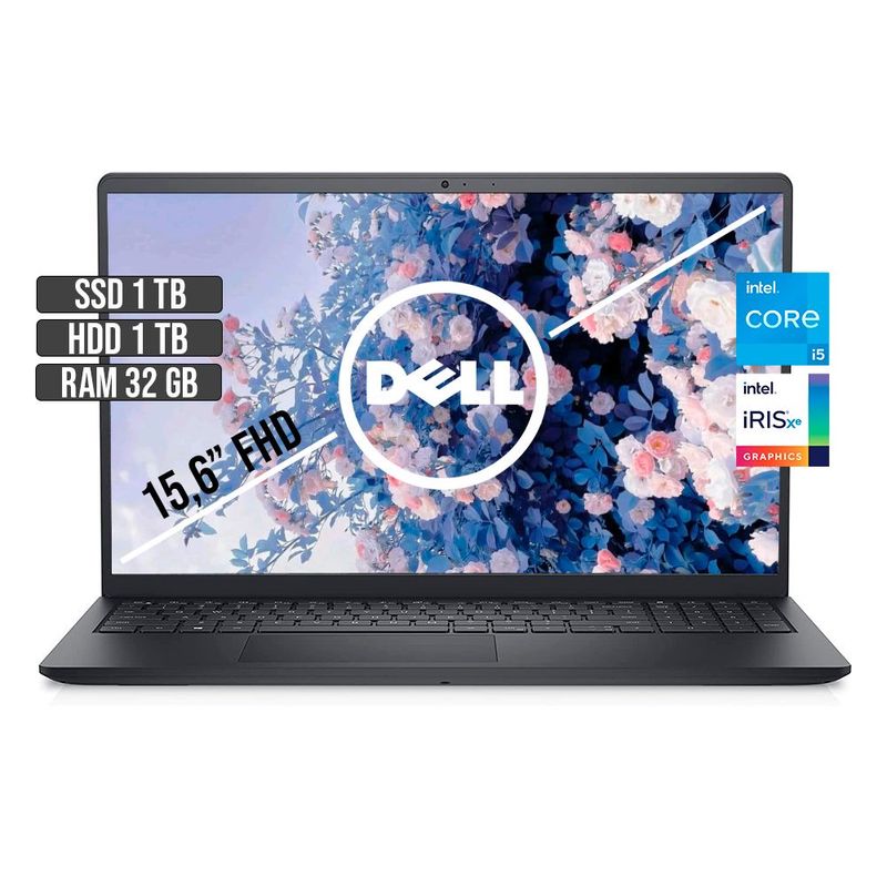 DELL - DELL INSPIRON 15 INTEL CORE I5-1135G7 SSD 1TB + HDD 1TB RAM 32GB LED 15.6" FHD