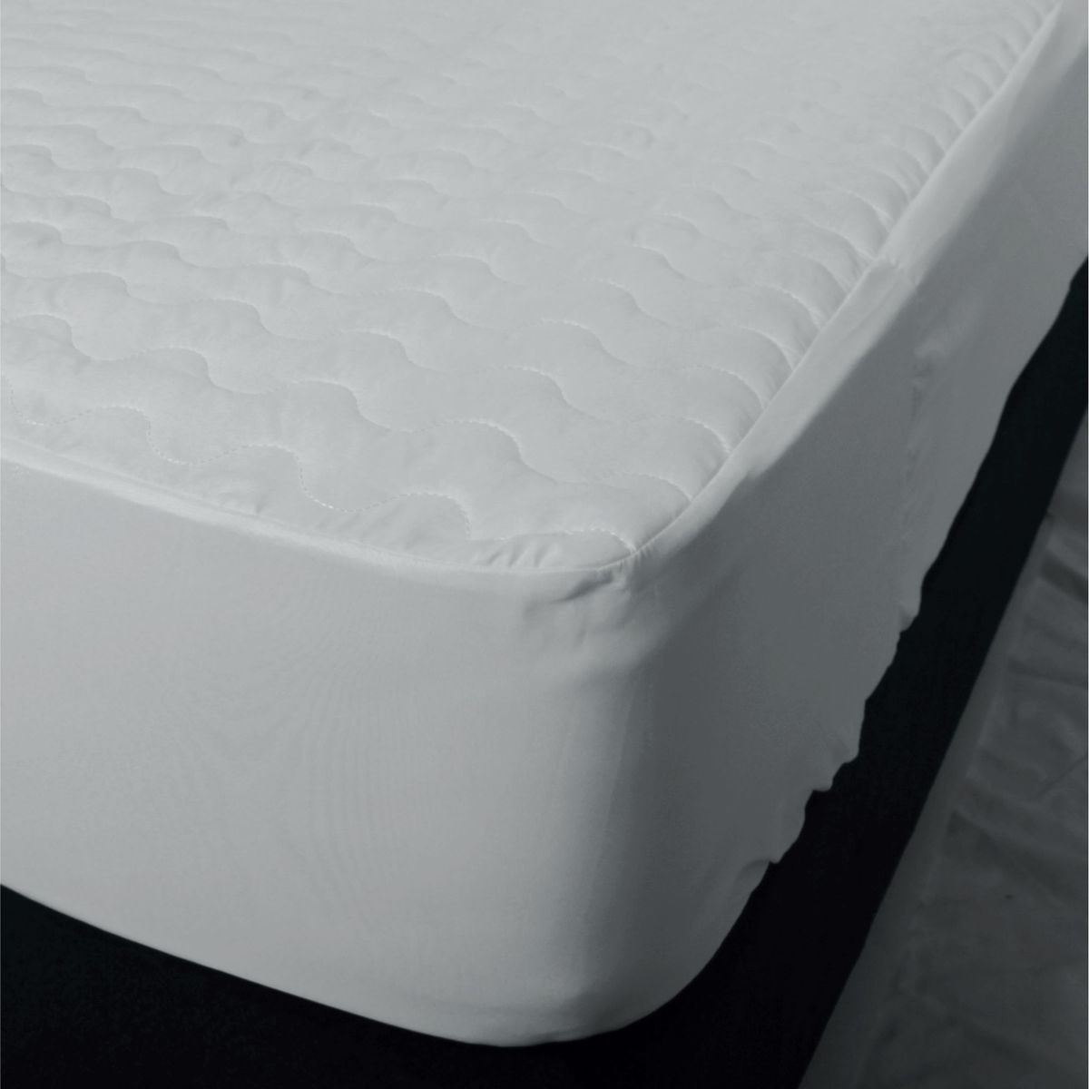 PRODESCANSO - Protector colchon acolchado semidoble - 120 x 190 - blanco