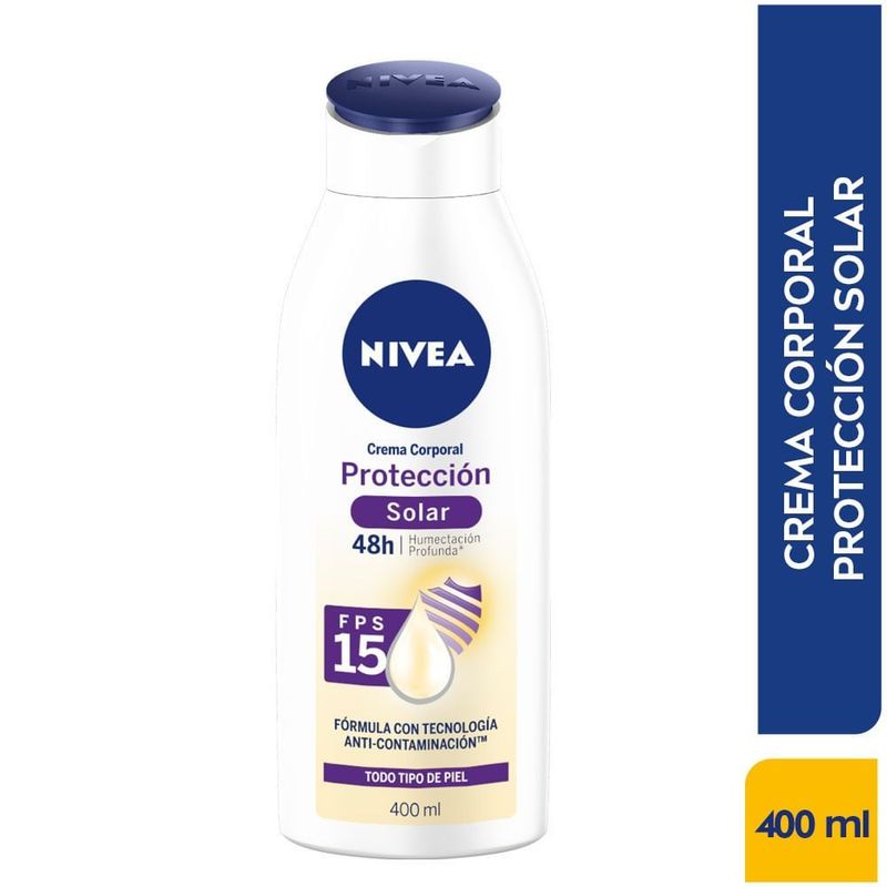 NIVEA - Crema Corporal Nivea Proteccion Solar Spf15 X 400ml
