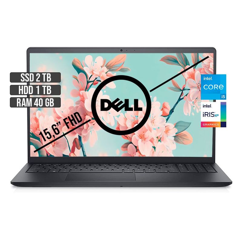 DELL - DELL INSPIRON 15 INTEL CORE I5-1135G7 SSD 2TB + HDD 1TB RAM 40GB LED 15.6" FHD