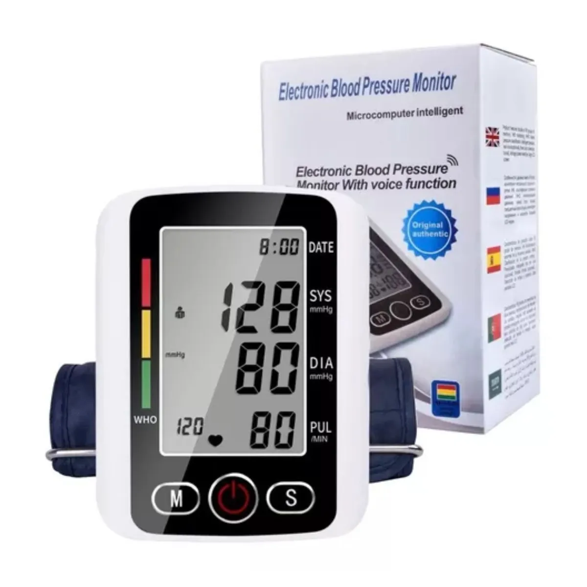 GENERICO - Tensiometro De Brazo Automatico Alta Precision Digital