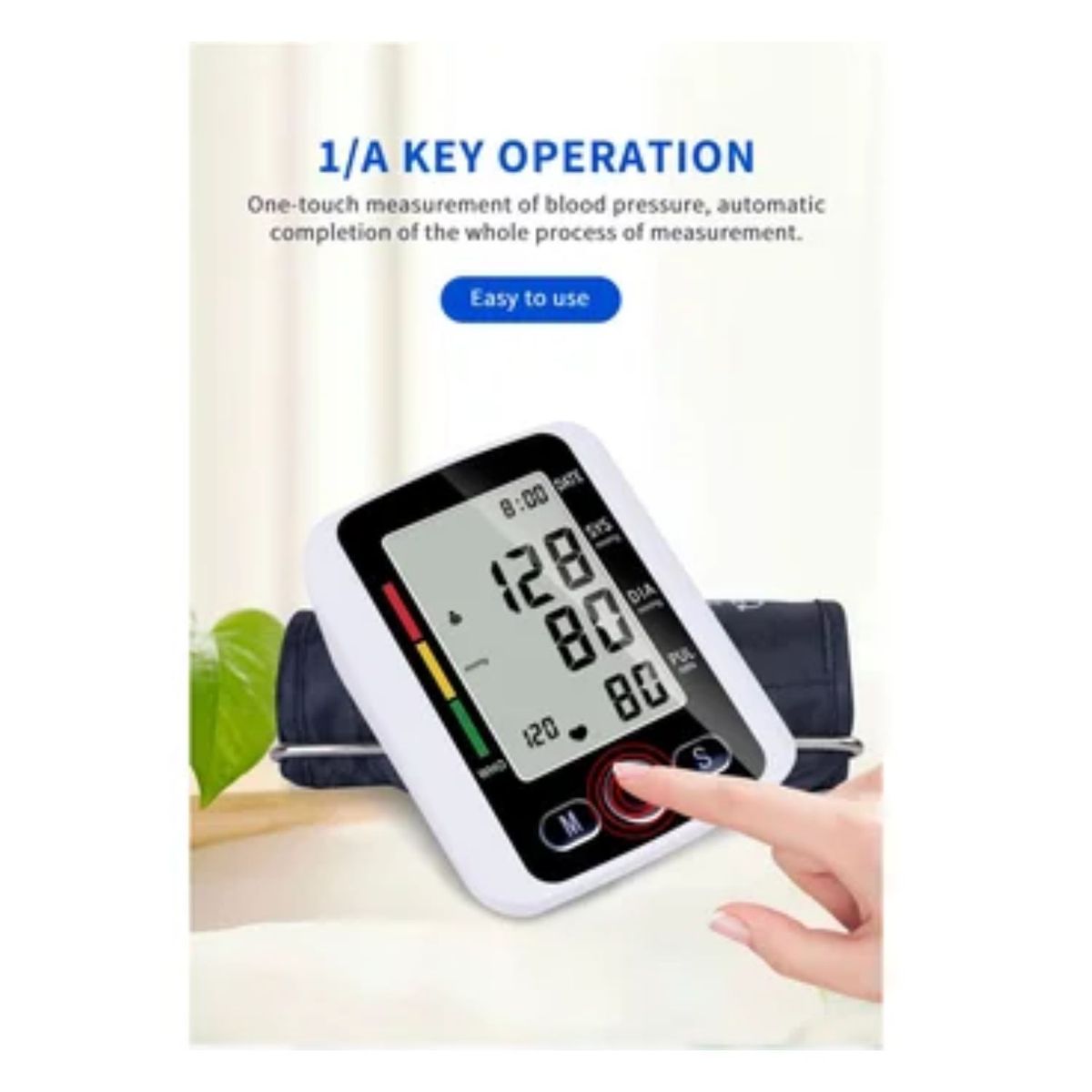 GENERICO - Tensiómetro De Brazo Automático Alta Precisión Digital