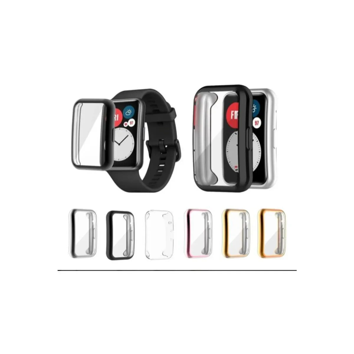 GENERICO - Funda - case protector alta resistencia huawei watch fit