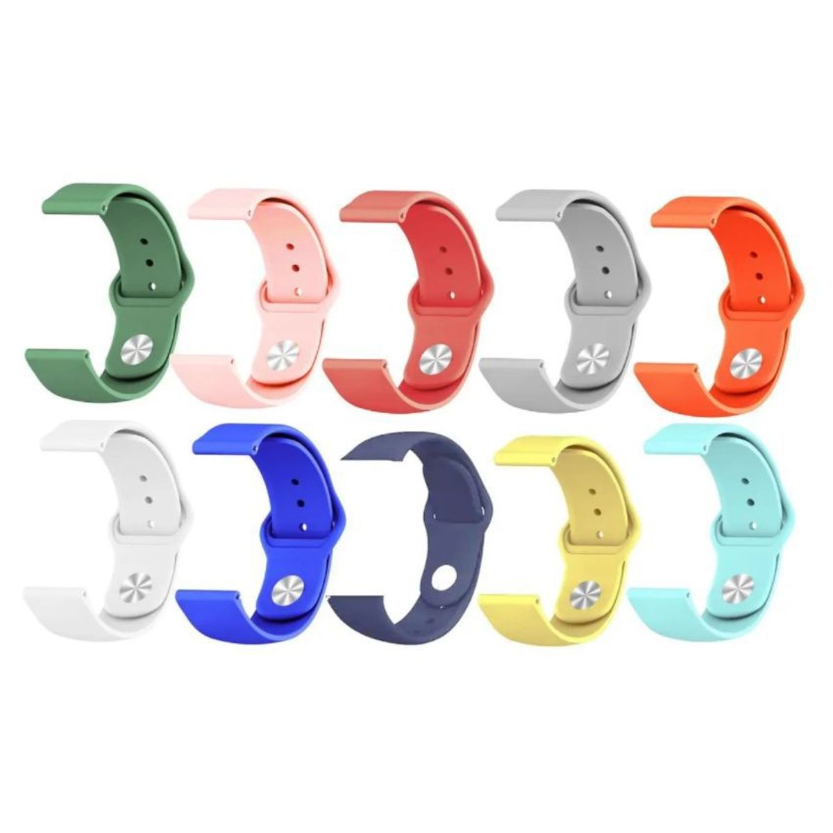 GENERICO - 2 correas de silicona para samsung galaxy watch active  42mm