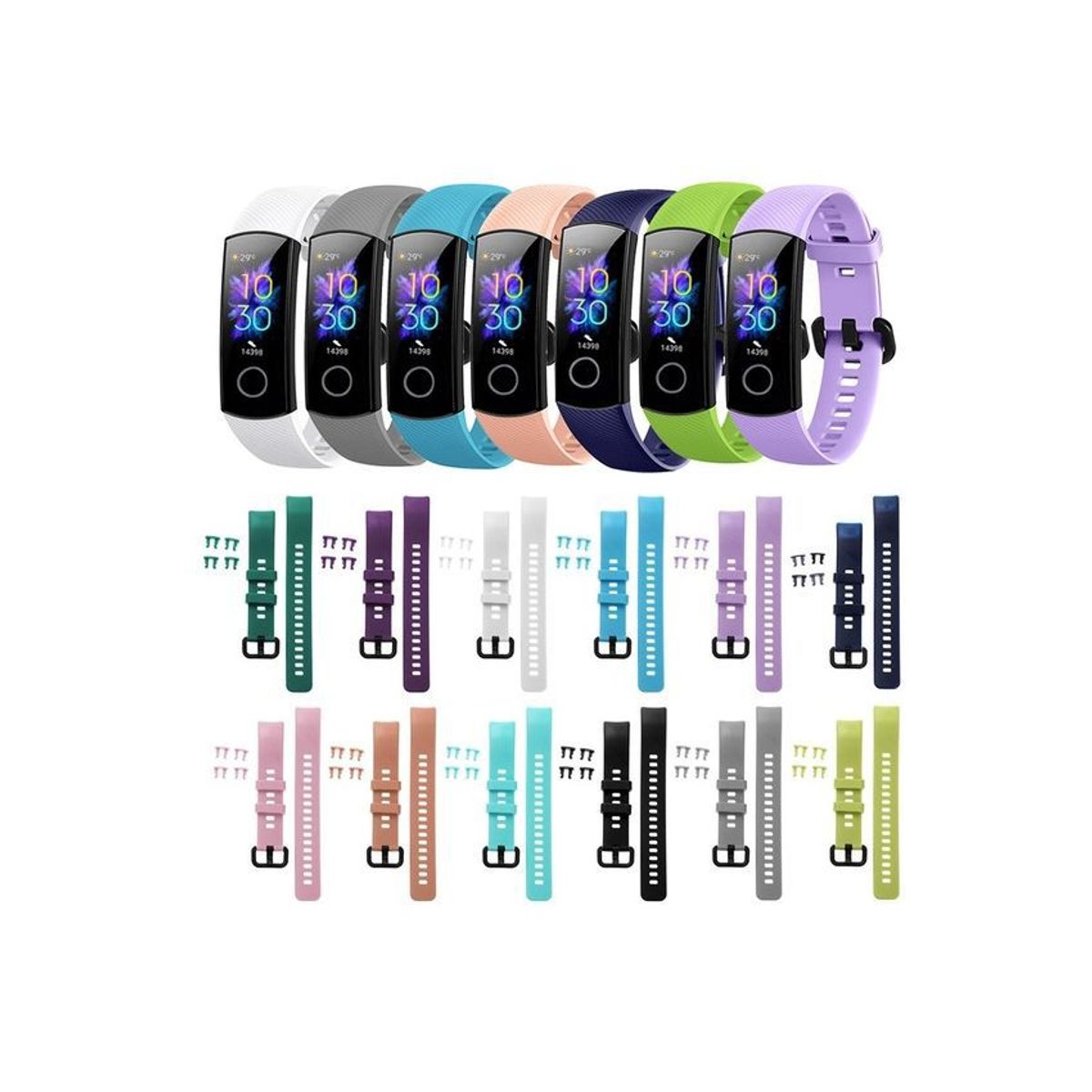 HONOR - 2 manillas de repuesto para huawei honor band 5 + protector pantalla