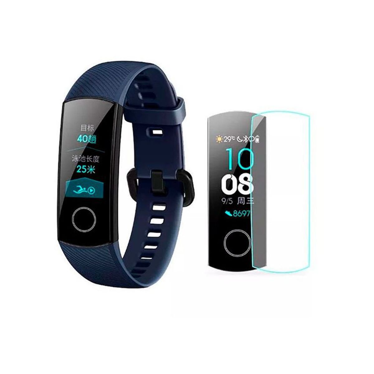 HONOR - 2 manillas de repuesto para huawei honor band 5 + protector pantalla