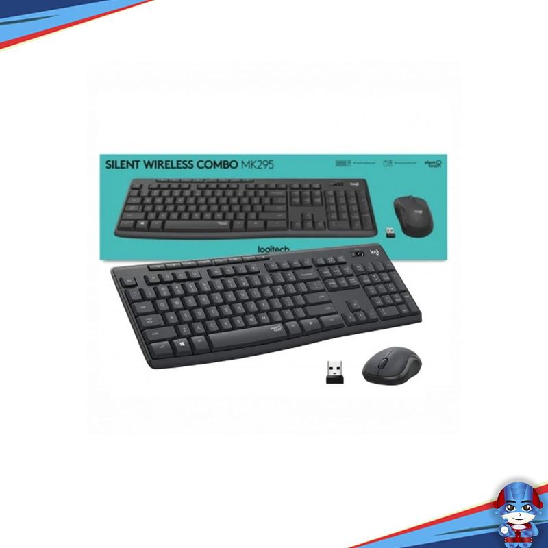 LOGITECH - Combo Inalambrico Logitech Mk295 Teclado Y Mouse Silencioso
