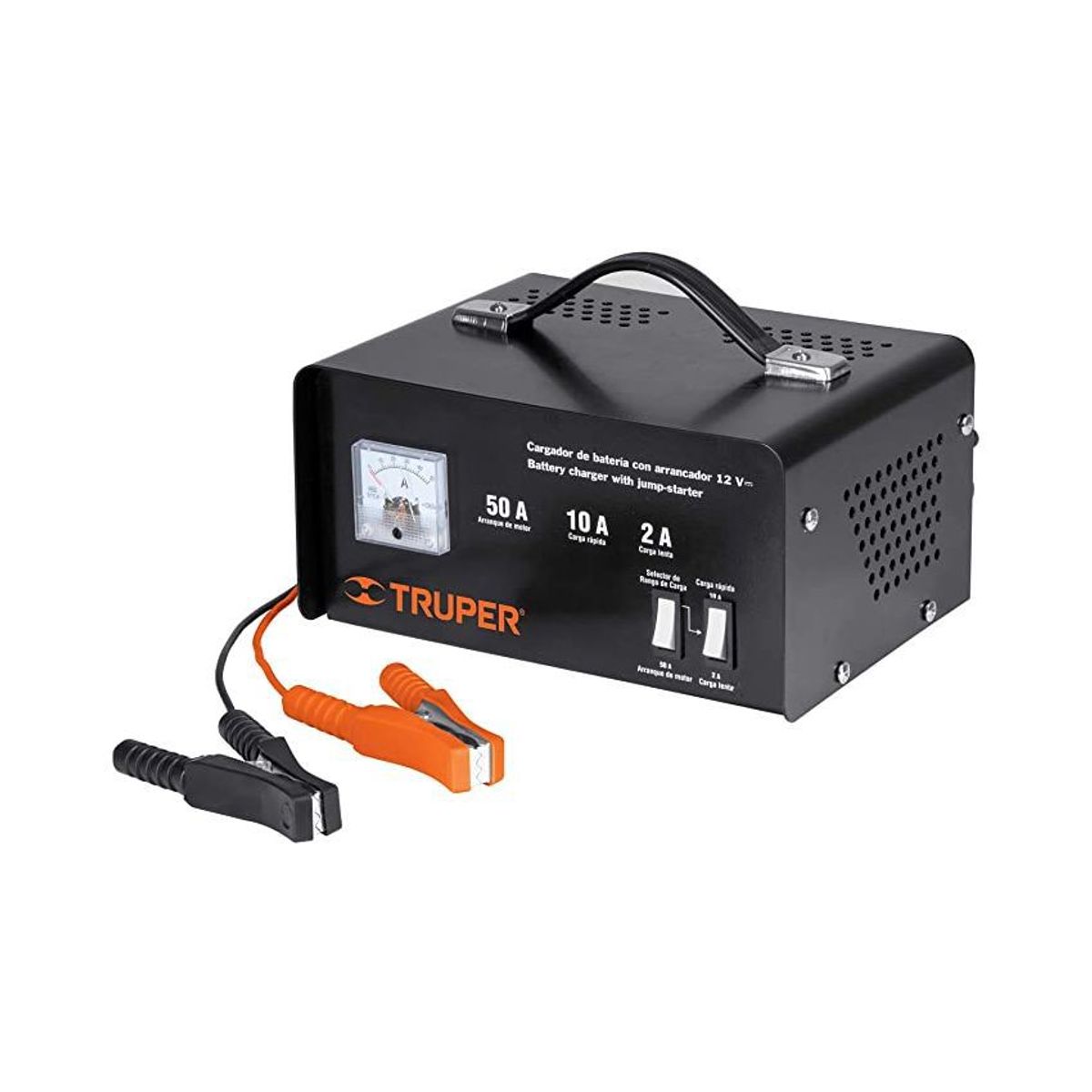 TRUPER - Cargador de baterias con arrancador truper 50 amp 12 vol.