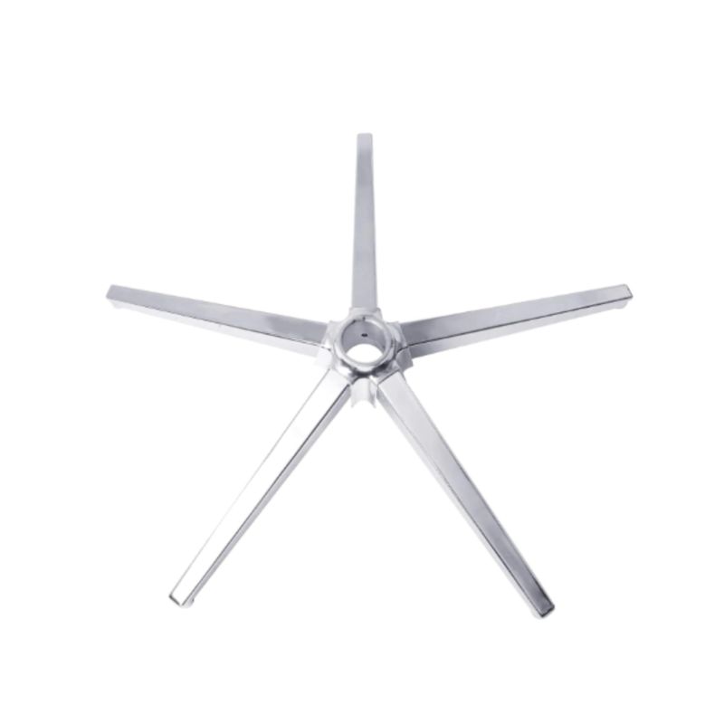 GENERICO - Base Araña Cromada de 5 aspas para silla oficina