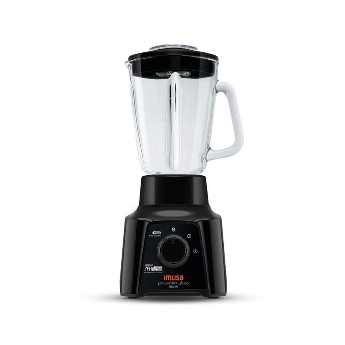 IMUSA - Licuadora Powermix Glass Imusa 2 Velocidades Negro