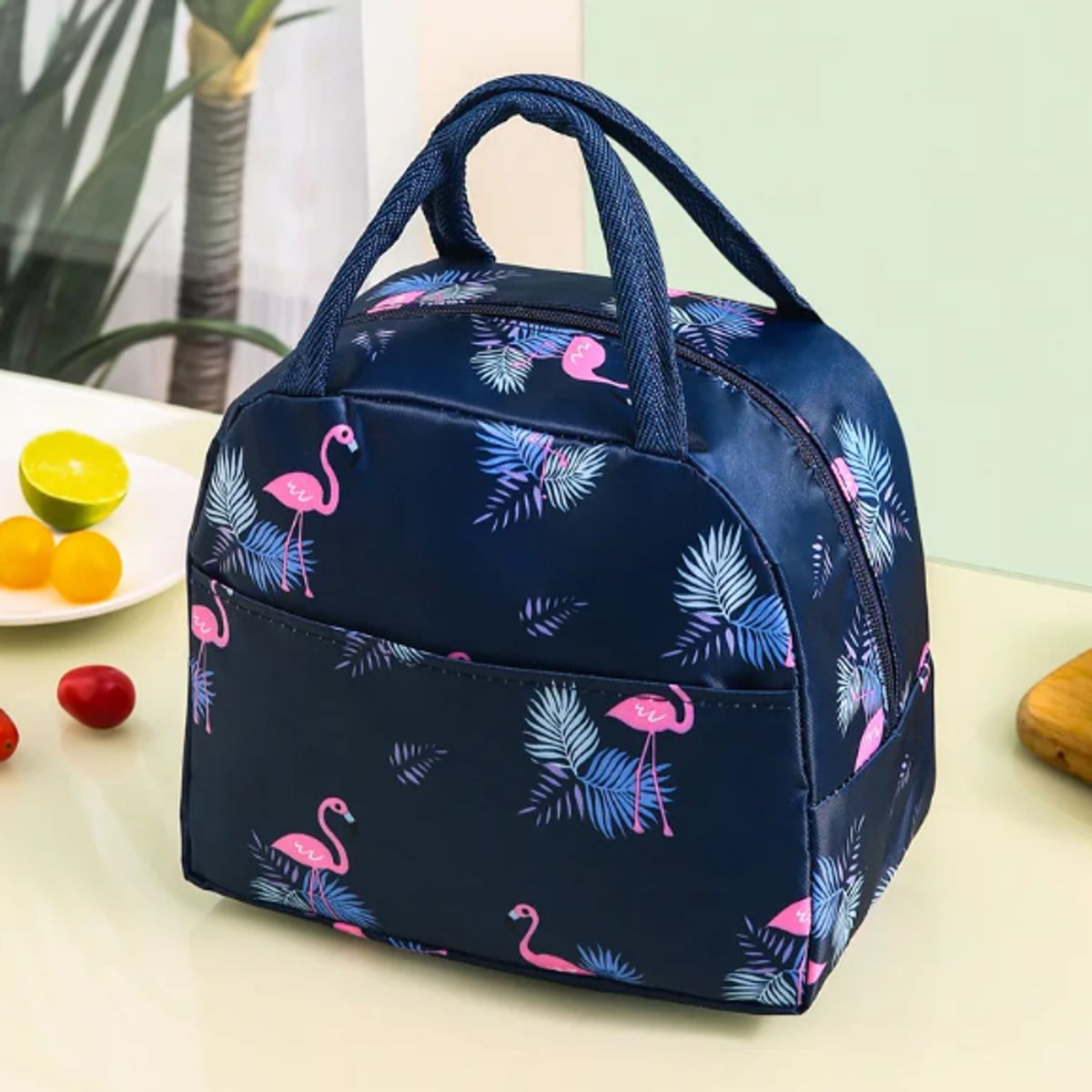 IKSA - Lonchera Térmica Portátil Con Bolsillo y Diseño de Animales