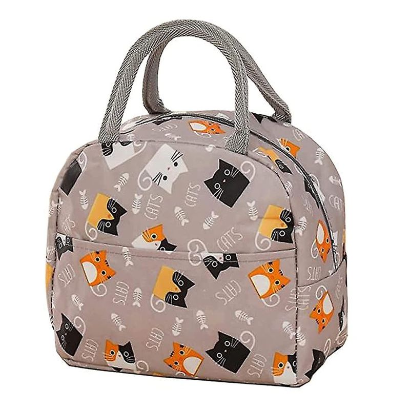 IKSA - Lonchera Térmica Portátil Con Bolsillo y Diseño de Animales_.